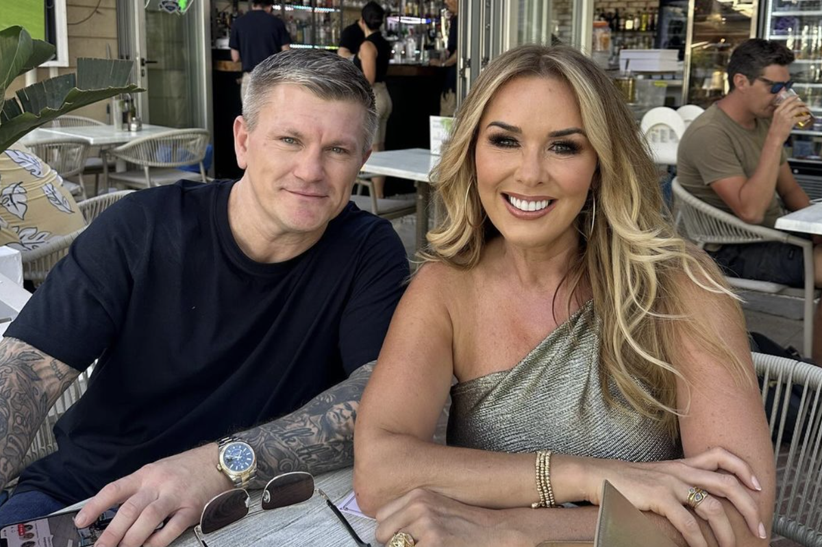 Ricky Hatton and Claire Sweeney