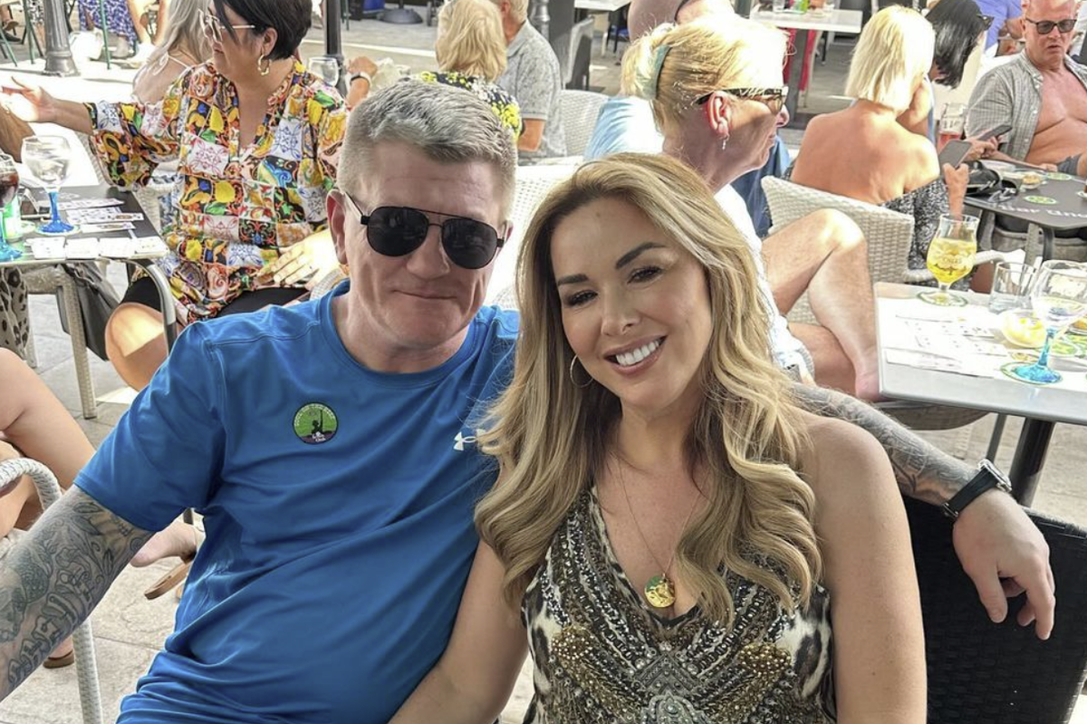 Ricky Hatton and Claire Sweeney