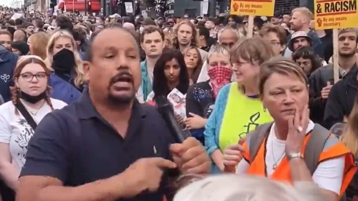 Ricky Jones joined other protesters in Walthamstow