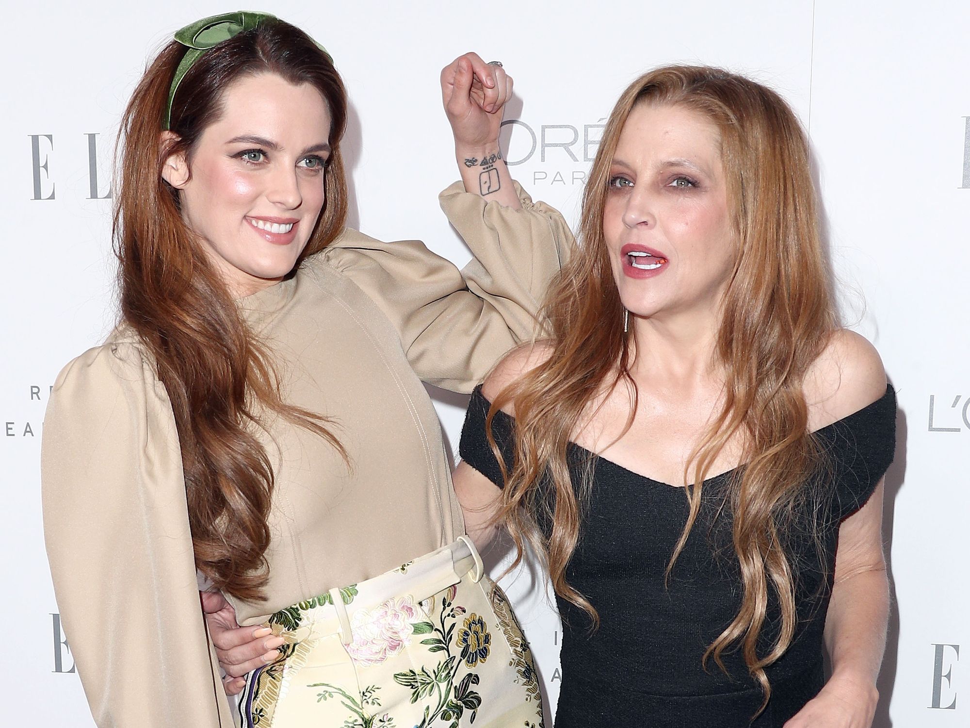Riley Keough and Lisa Marie Presley