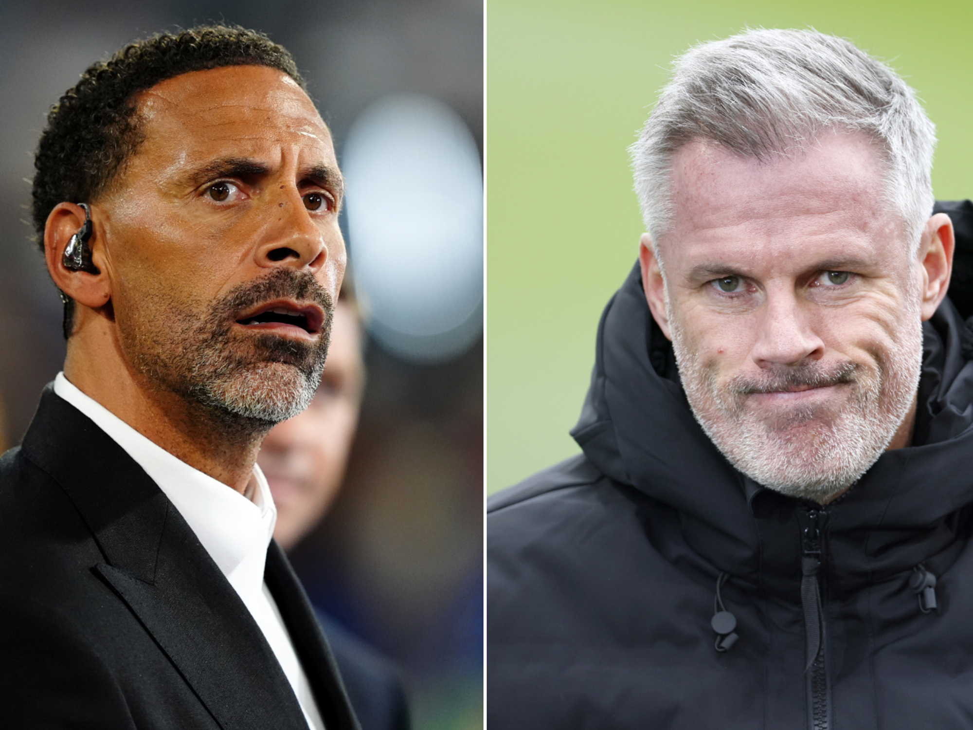 Rio Ferdinand and Jamie Carragher