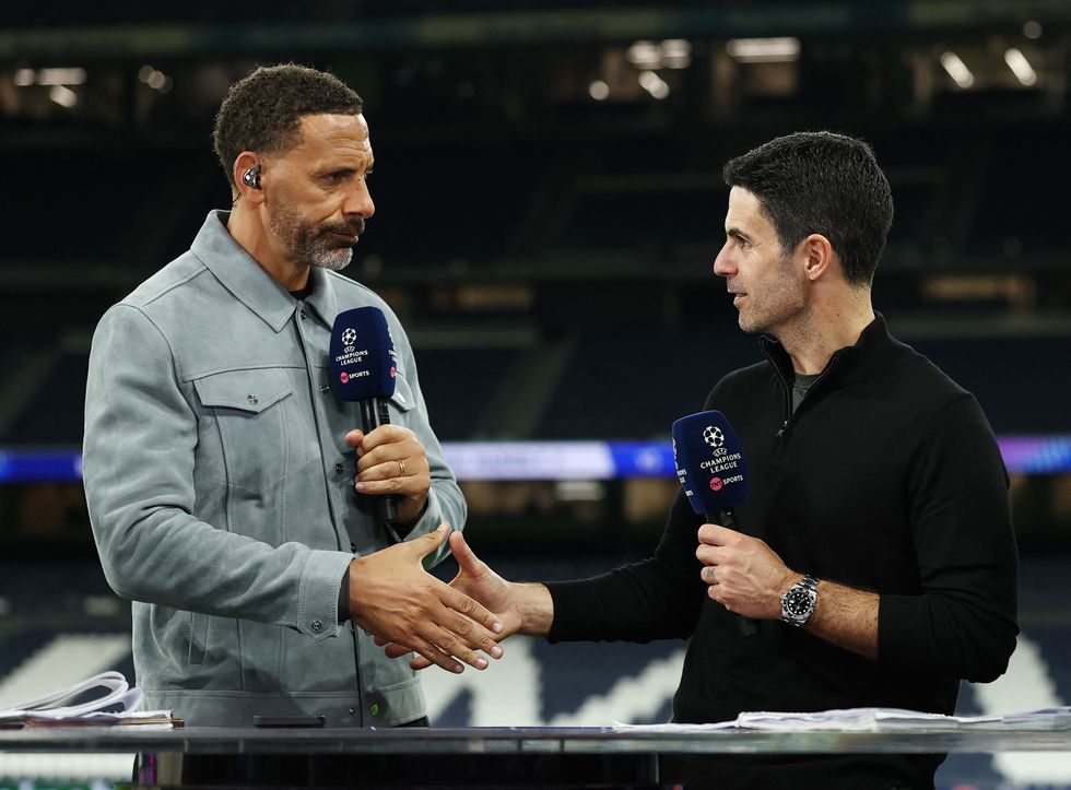 Rio FERDINAND and Mikel ARTETA