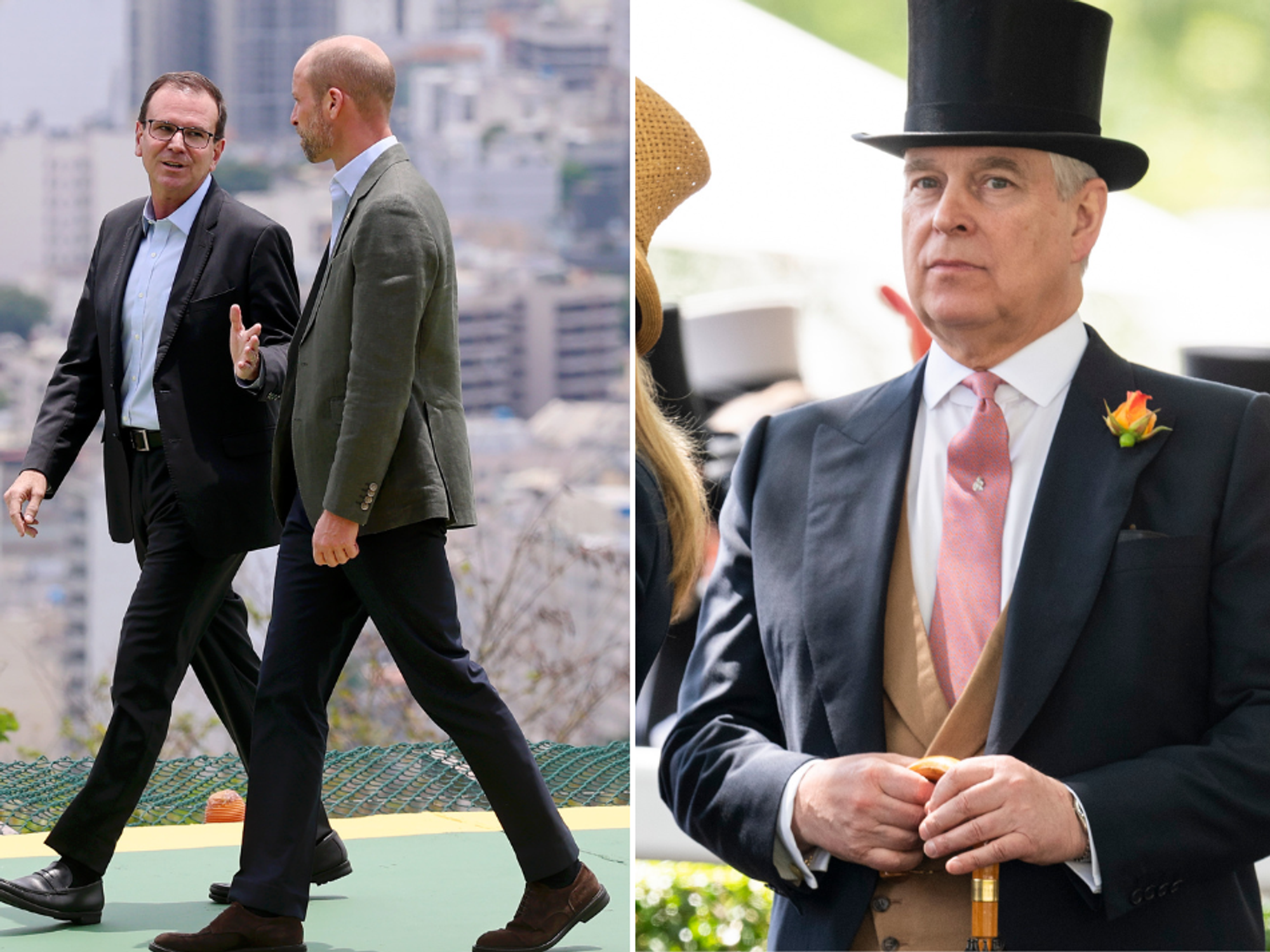 Rio mayor, Andrew Mountbatten Windsor and Prince William