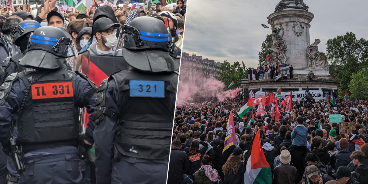 NextImg:British boy, 8, tear gassed by French police after being caught in Paris protests