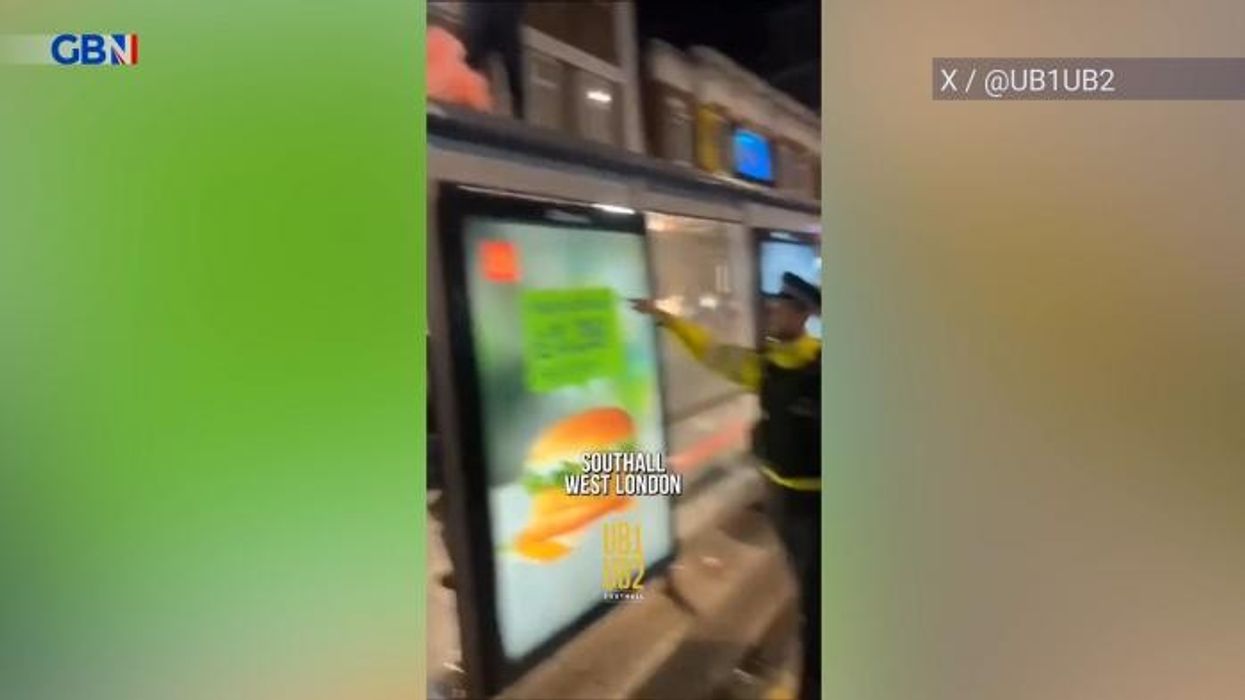 Youths throw bottles and piles of rubbish at police in London night of disorder during Eid celebrations