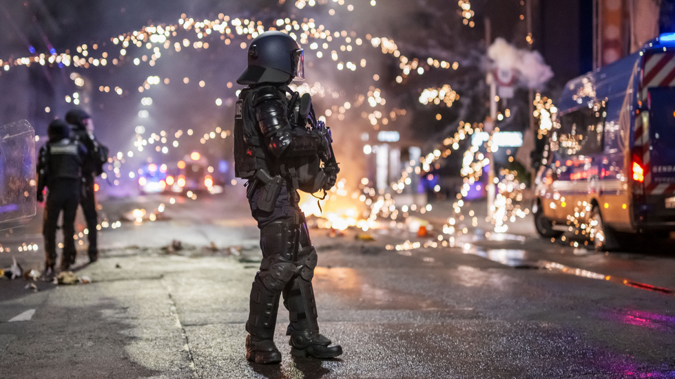 Riots in Lausanne