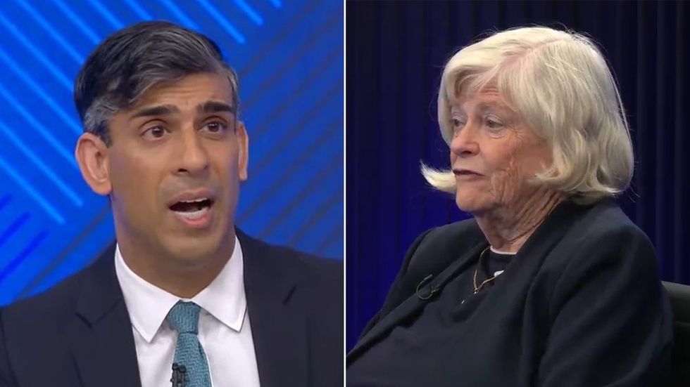 Rishi Sunak and Ann Widdecombe