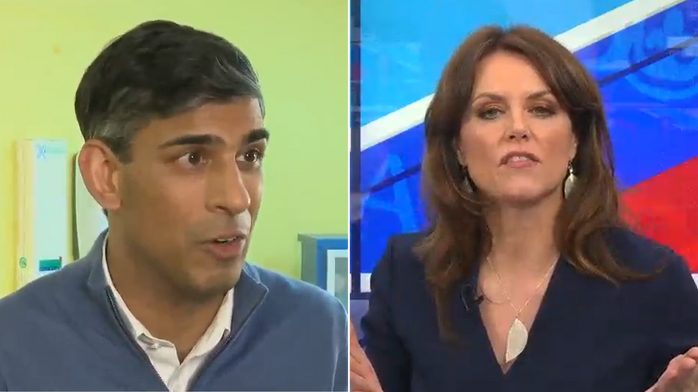 Rishi Sunak and Bev Turner