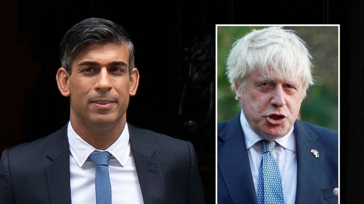Rishi Sunak and Boris Johnson