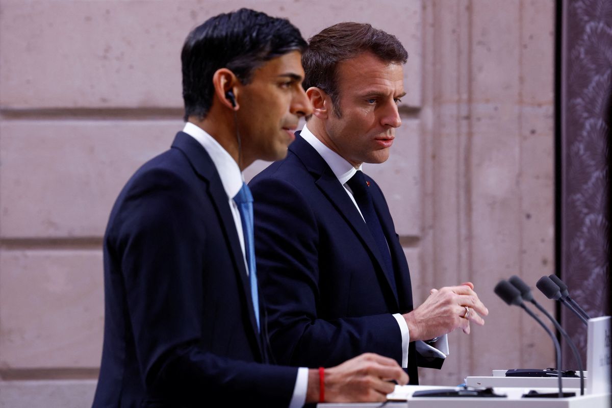 Rishi Sunak and Emmanuel Macron