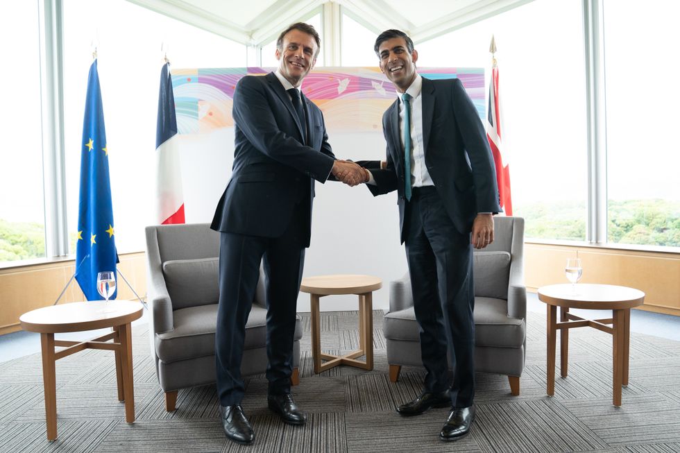 Rishi Sunak and Emmanuel Macron