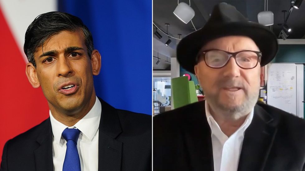 Rishi Sunak and George Galloway