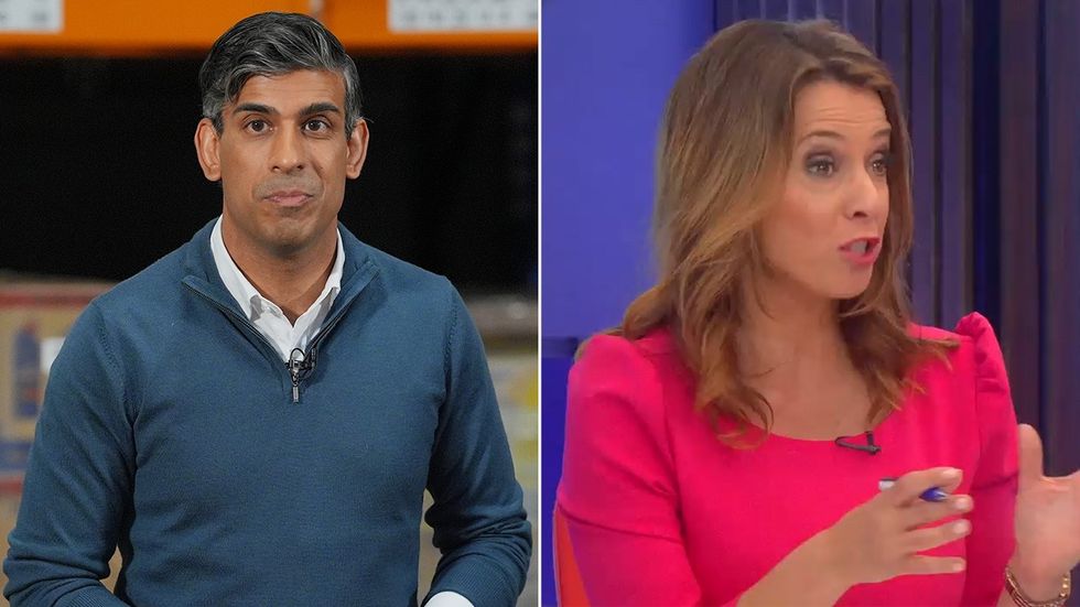 Rishi Sunak and Gloria de Piero