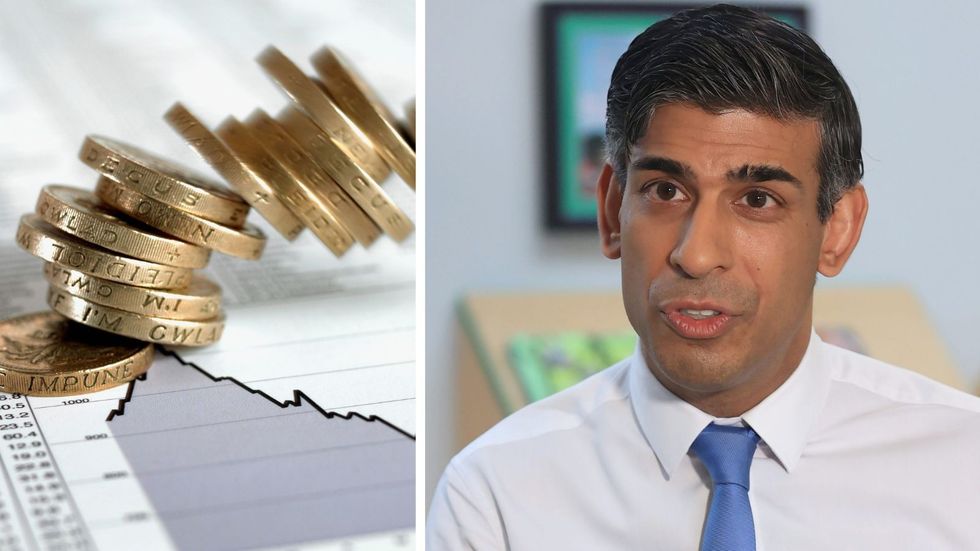 Rishi Sunak and graph in pictures