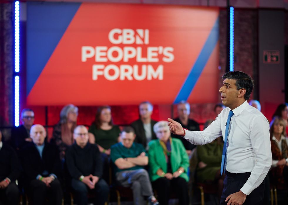 Rishi Sunak and independently selected audience at People's Forum