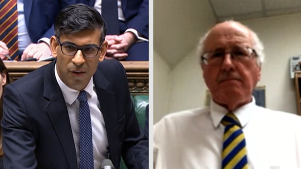 Rishi Sunak and Jim Shannon