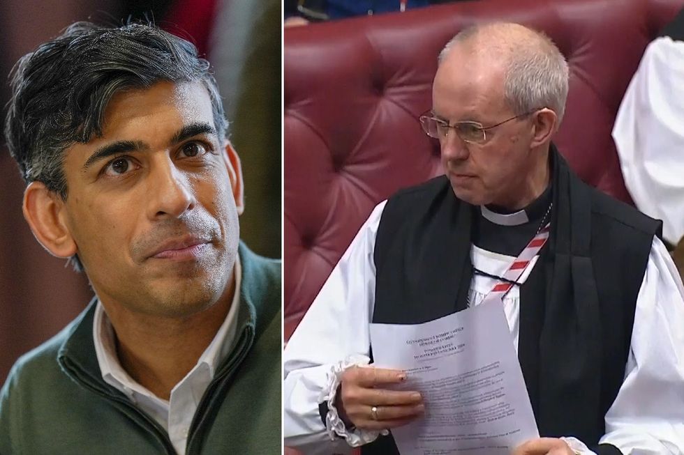 Rishi Sunak and Justin Welby