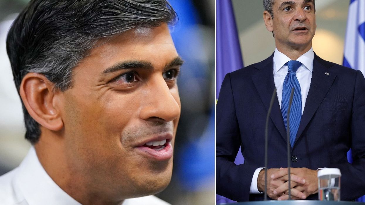 Rishi Sunak and Kyriakos Mitsotakis