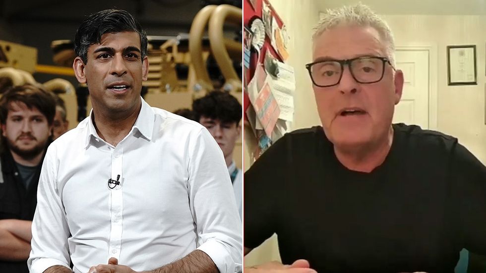 Rishi Sunak and Lee Anderson