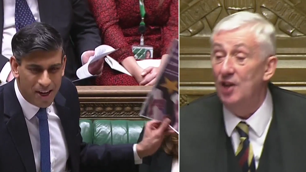 Rishi Sunak and Lindsay Hoyle
