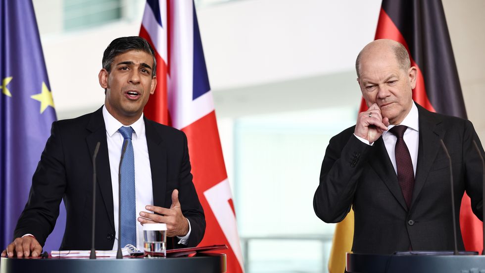 Rishi Sunak and Olaf Scholz