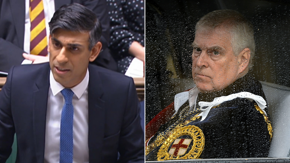 Rishi Sunak and Prince Andrew