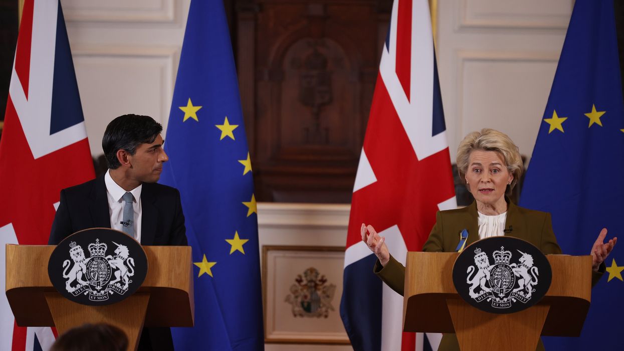 Rishi Sunak and Ursula von der Leyen