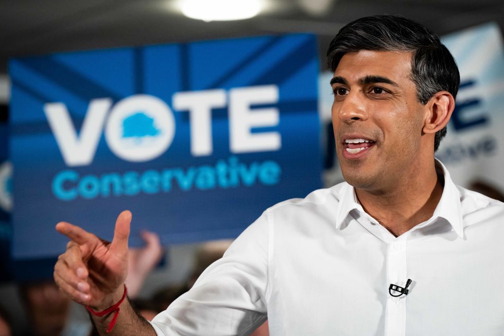 Rishi Sunak at General Election campaign event