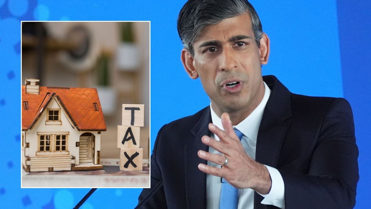 Rishi Sunak at manifesto launch and tax sign