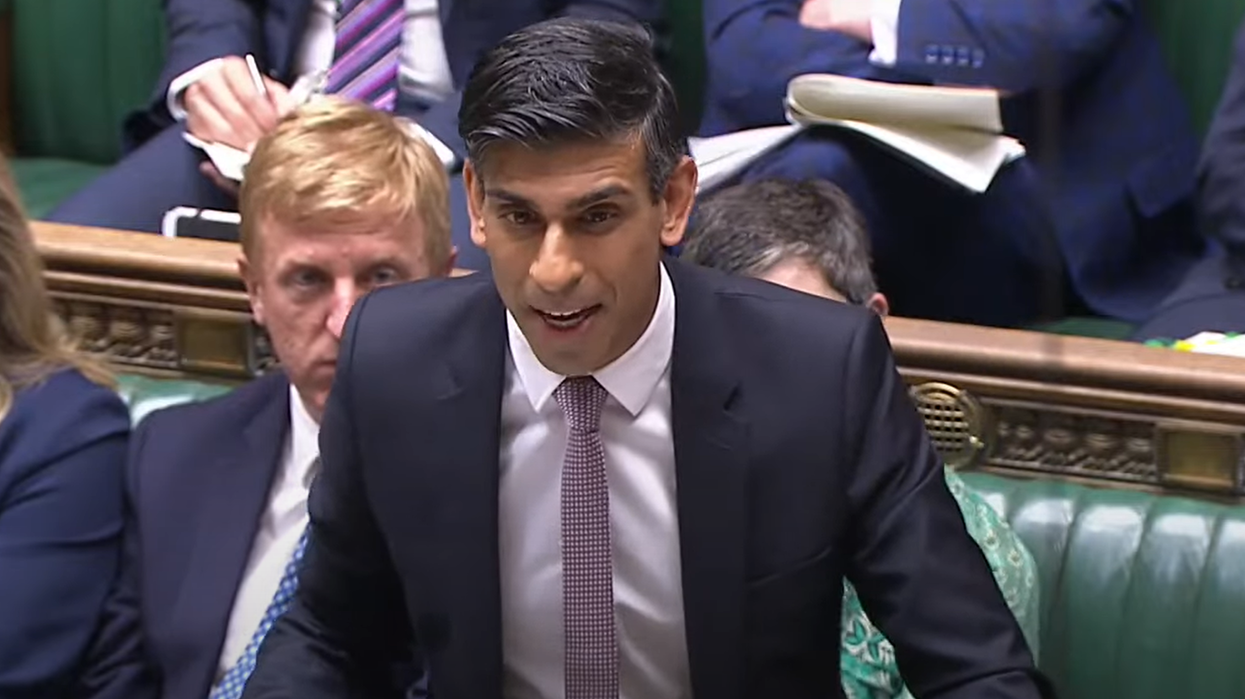 Rishi Sunak at Prime Minister's Questions today