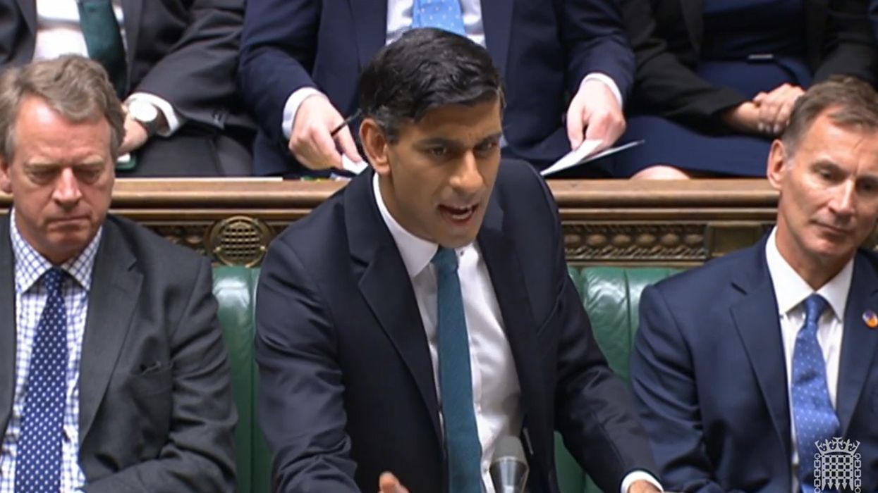 Rishi Sunak at Prime Minister's Questions yesterday
