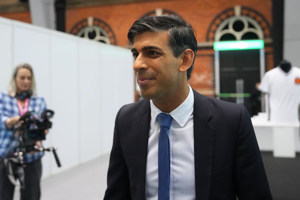 Rishi Sunak attends the Conservative Party Conference in Manchester