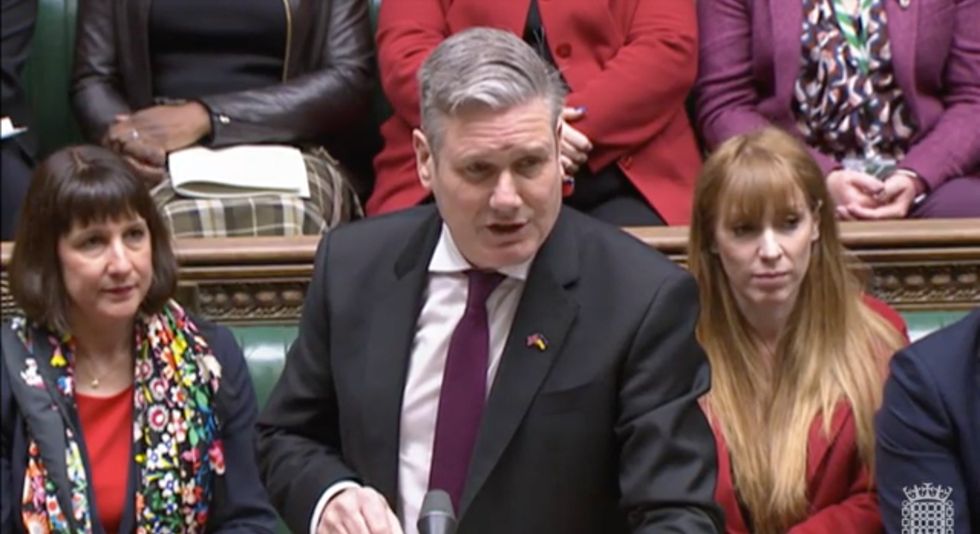 Rishi Sunak claimed that Keir Starmer would 'surrender' to the EU demands