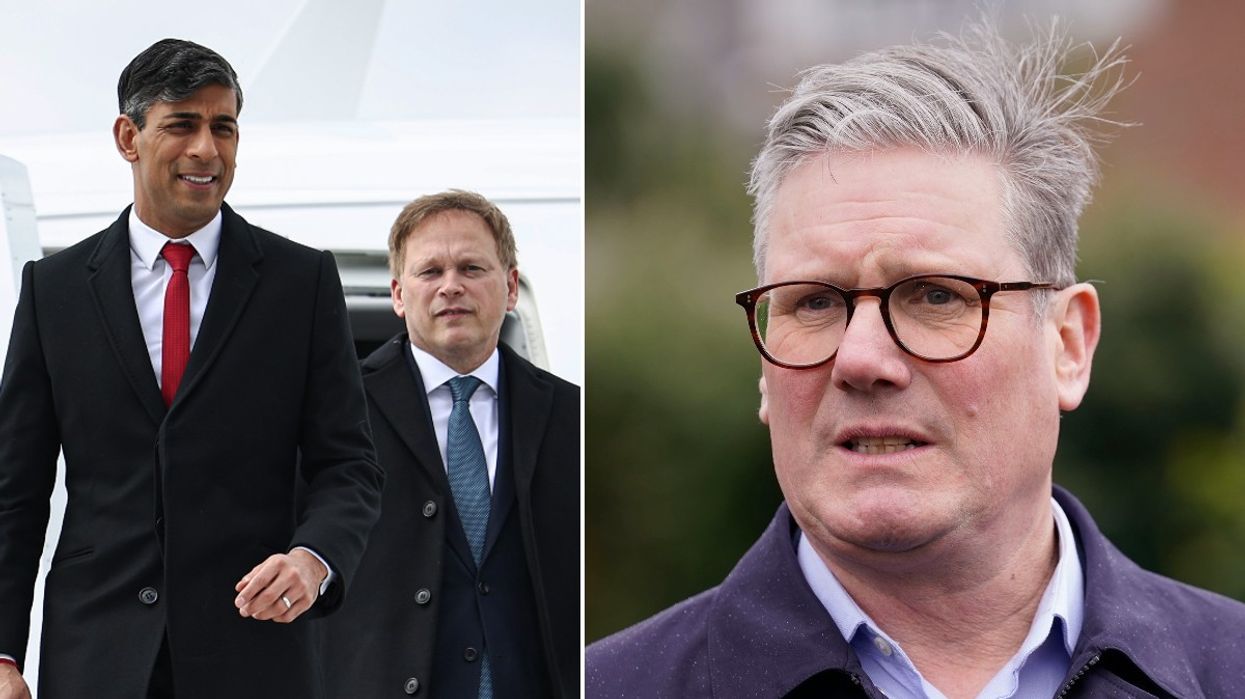 Rishi Sunak, Grant Shapps and Keir Starmer