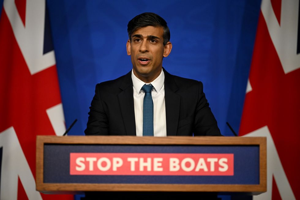 Rishi Sunak holds press conference in Downing Street