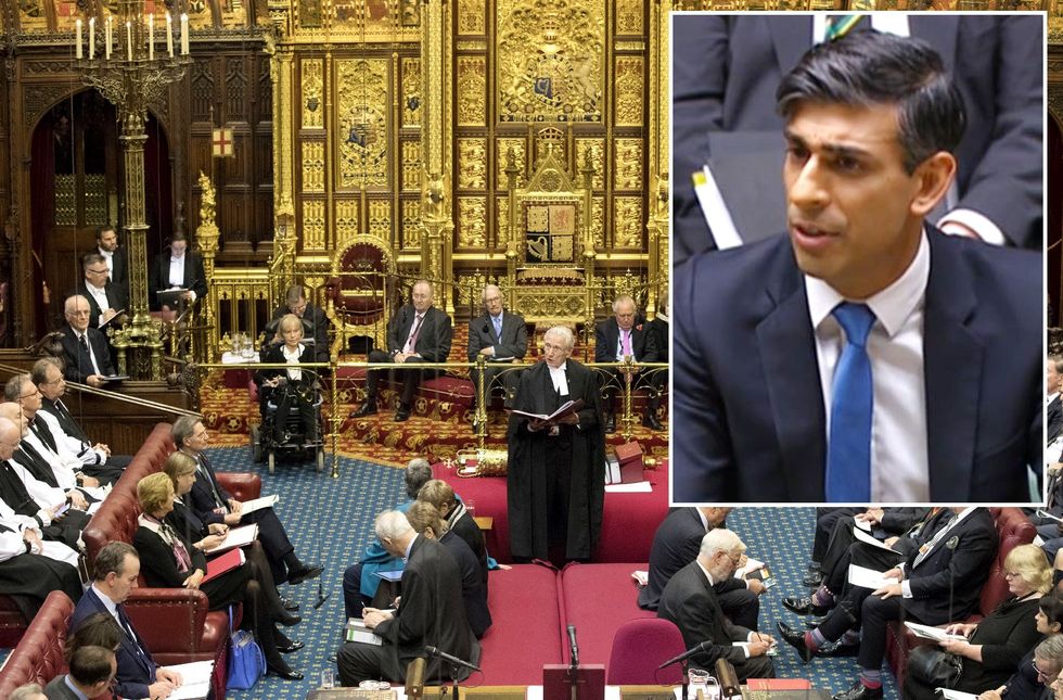 Rishi Sunak/House of Lords