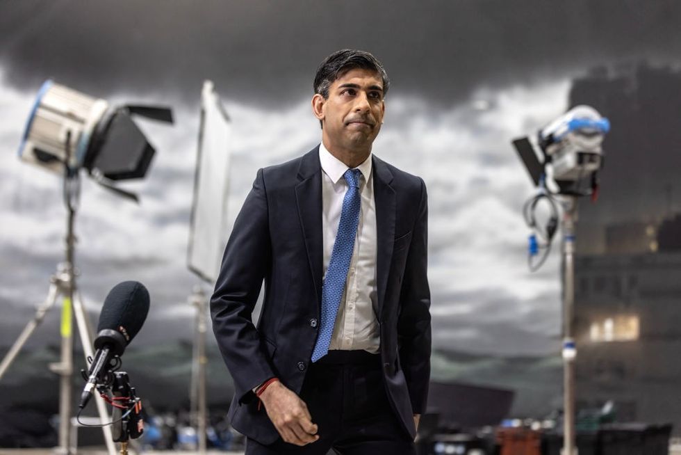 Rishi Sunak in Buckinghamshire earlier this week