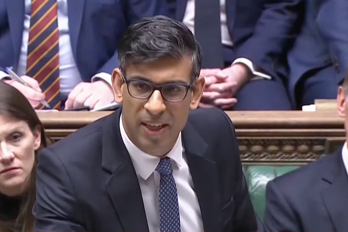Rishi Sunak in the House of Commons
