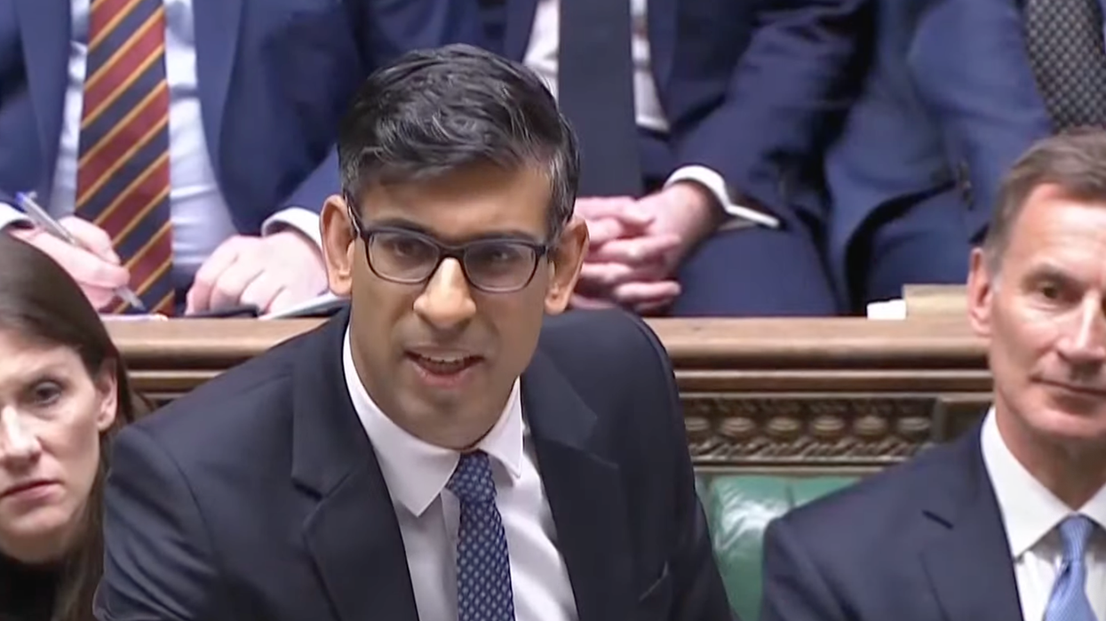 Rishi Sunak in the House of Commons