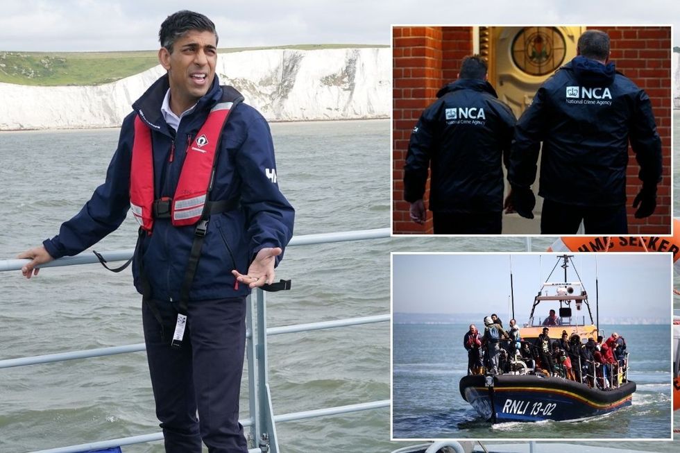 Rishi Sunak is coming under fire following a fall in NCA officers
