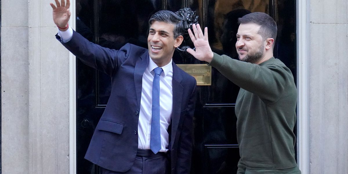 NextImg:Rishi Sunak announces billions more in military aid to Ukraine as he makes surprise visit