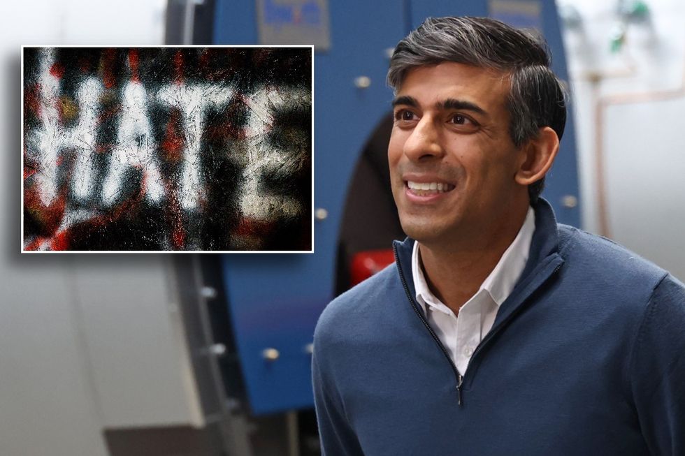 Rishi Sunak/islamophobic graphiti