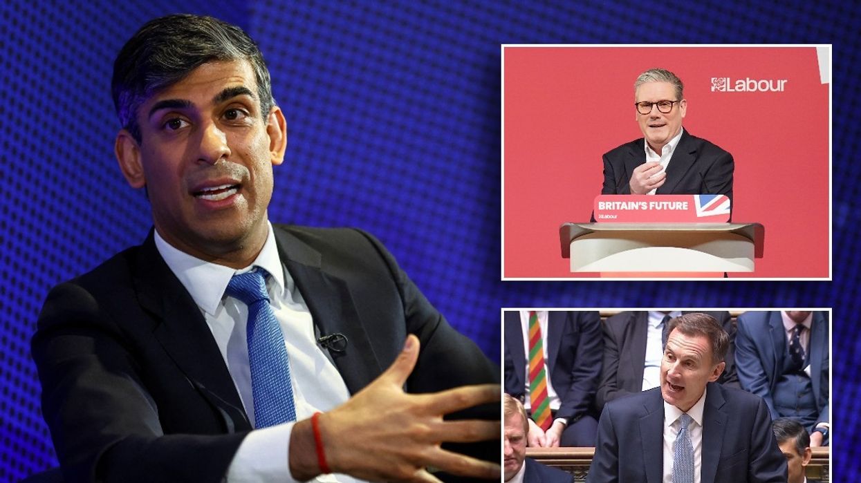 Rishi Sunak, Keir Starmer and Jeremy Hunt