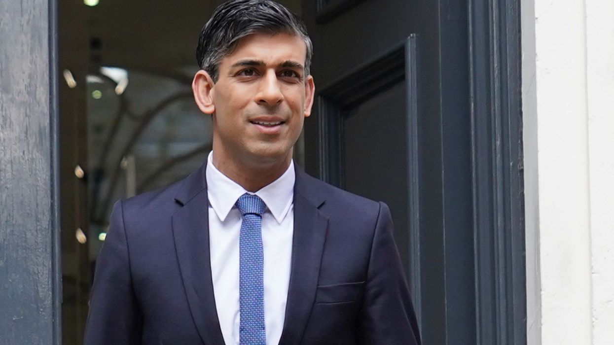 Rishi Sunak leaving CCHQ