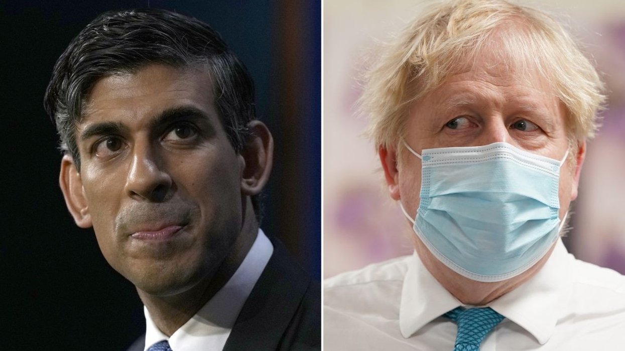 Rishi Sunak (left) and Boris Johnson (right)