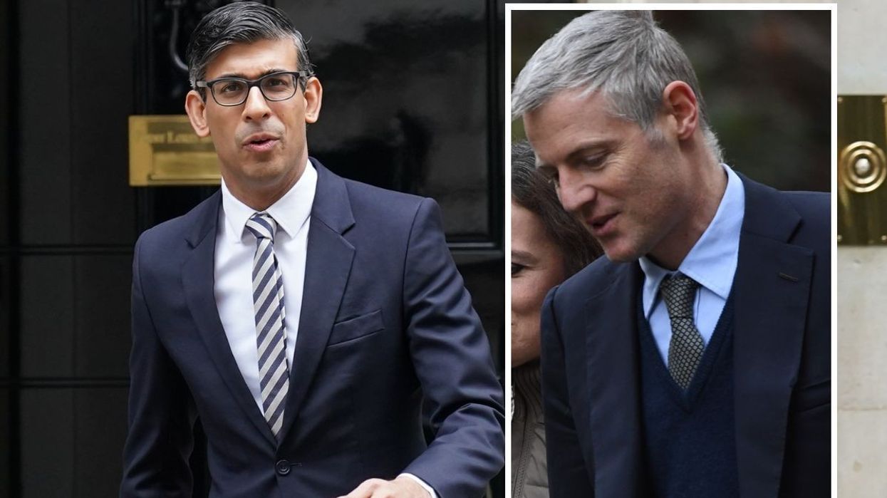 Rishi Sunak (left) and Zac Goldsmith (right)