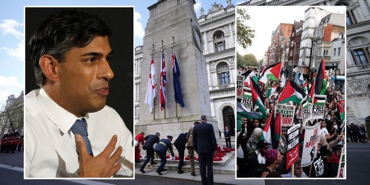 Rishi Sunak rages at 'provocative' pro-Palestine Armistice Day march: 'The Cenotaph is at risk!'