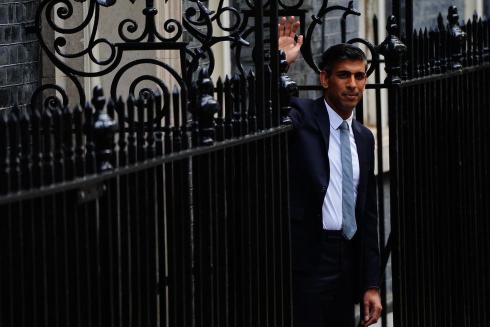 Rishi Sunak makes a speech outside 10 Downing Street, London, after meeting King Charles III and accepting his invitation to become Prime Minister and form a new government. Picture date: Tuesday October 25, 2022.
