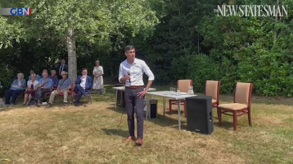 Rishi Sunak filmed bragging about diverting public funds from 'deprived urban areas'