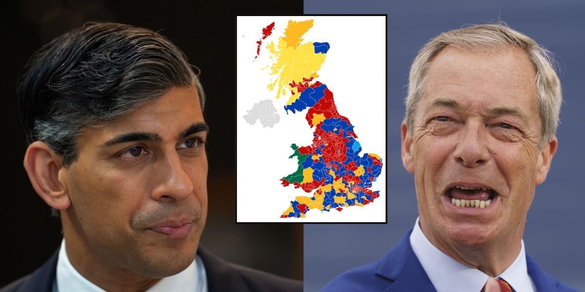 NextImg:MAPPED: The FIVE constituencies Reform are set to take from the Tories